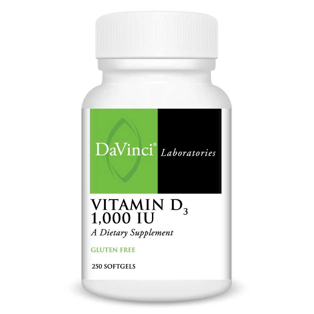 Vitamin D3 1000 IU - Softgel (250) By DaVinci Labs