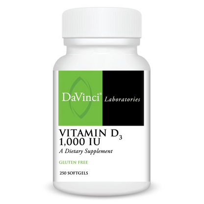 Vitamin D3 1000 IU - Softgel (250) By DaVinci Labs