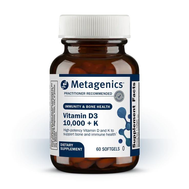 Vitamin D3 10,000 + K By Metagenics