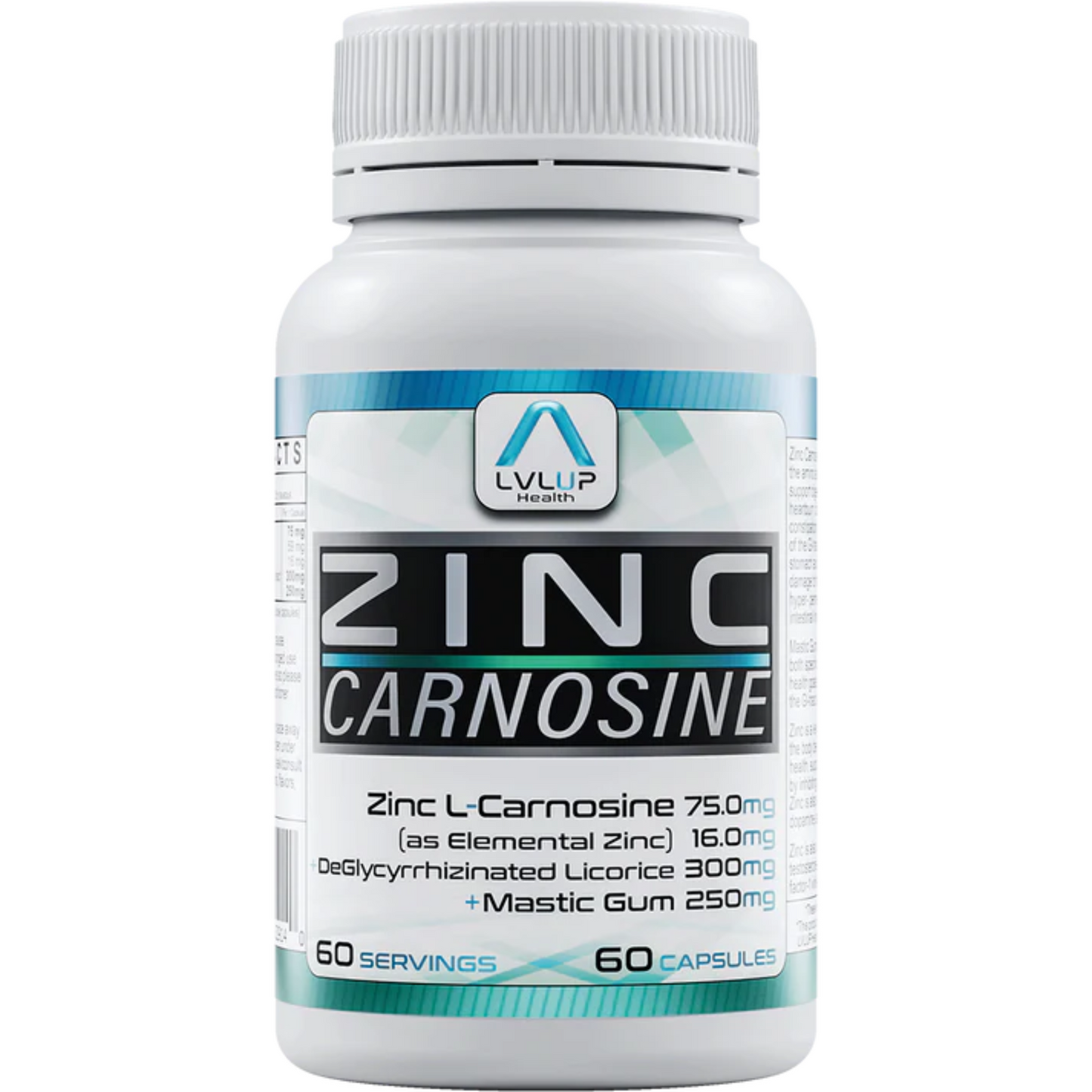 Zinc Carnosine LVLUP Health Bottle