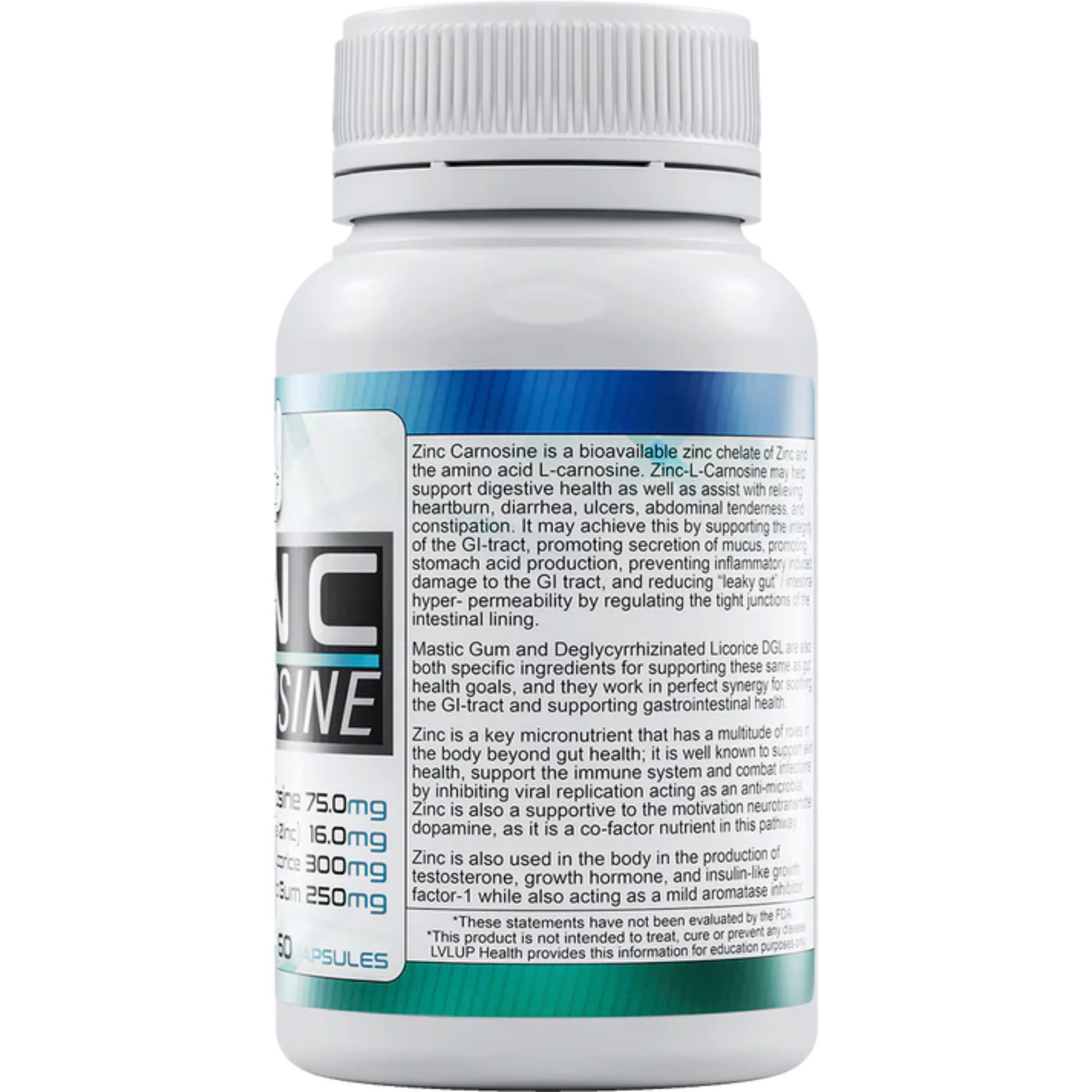 Zinc Carnosine LVLUP Health Description