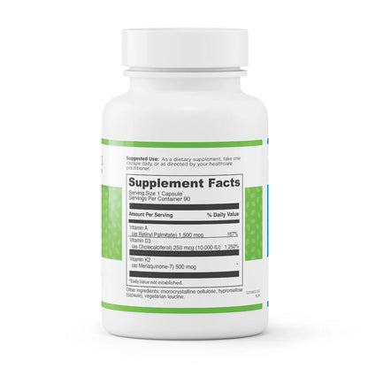 evexias health adk 10 bottle supplement facts ingredients label