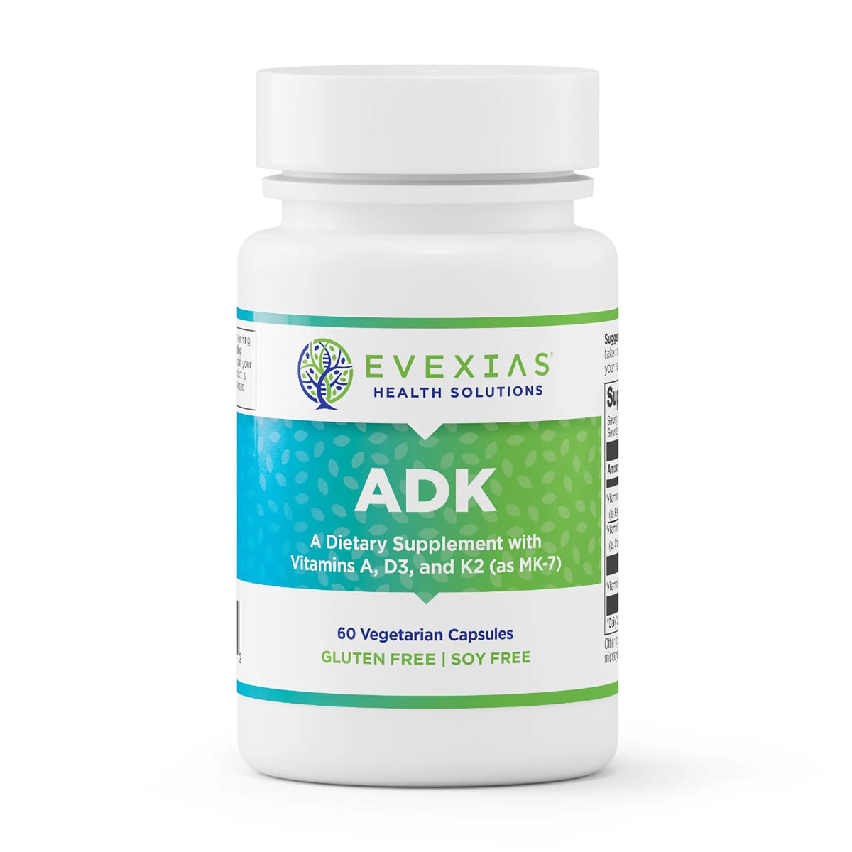 evexias health adk bottle front label