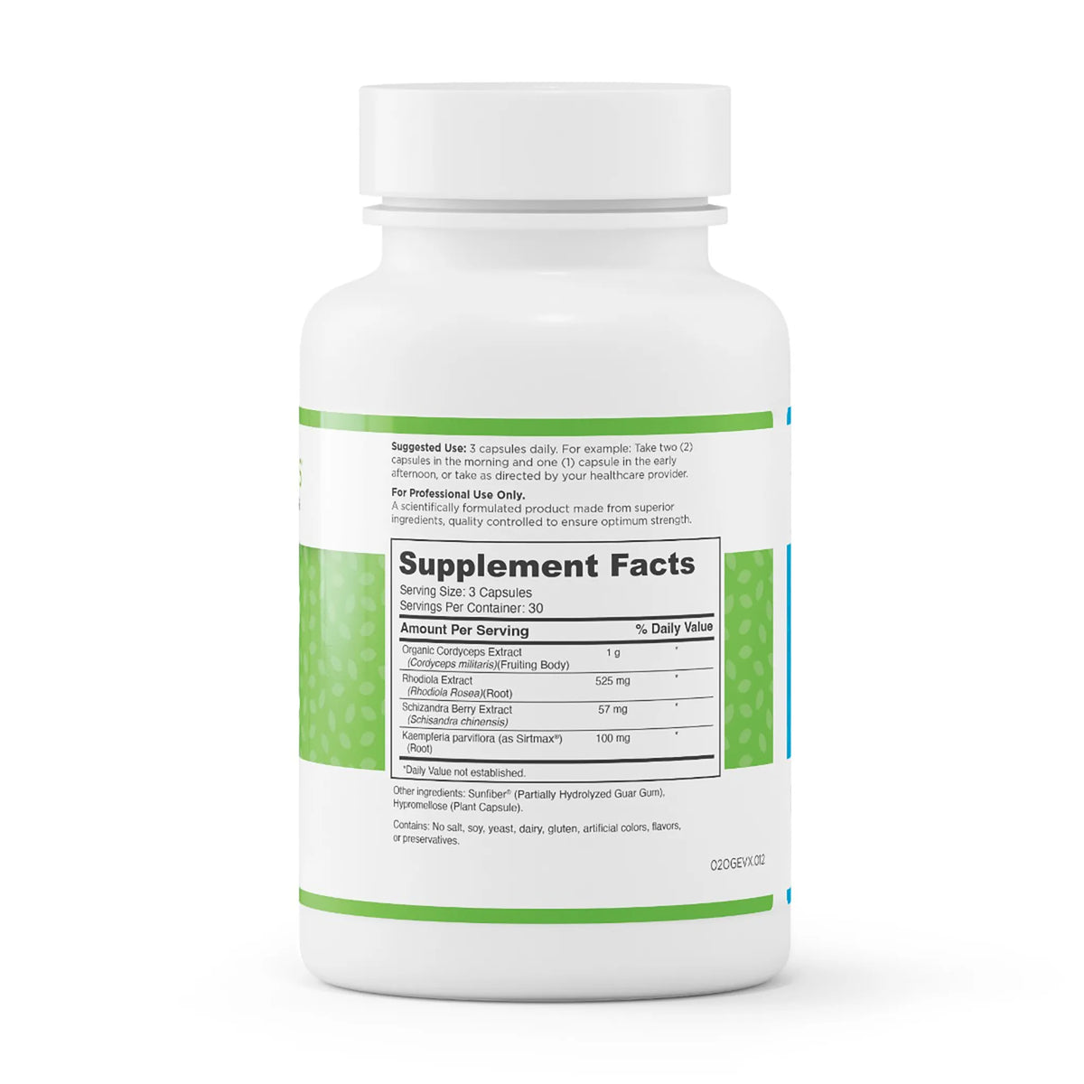 evexias health adpt cns ingredients supplement facts label