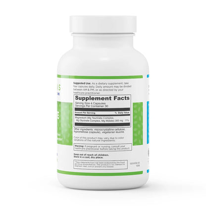 evexias health complete mag bottle supplement facts ingredients label