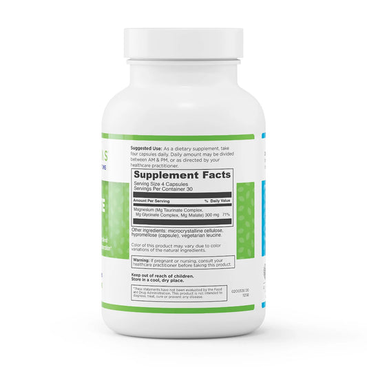 evexias health complete mag bottle supplement facts ingredients label