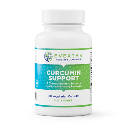 evexias health curcumin support bottle front label