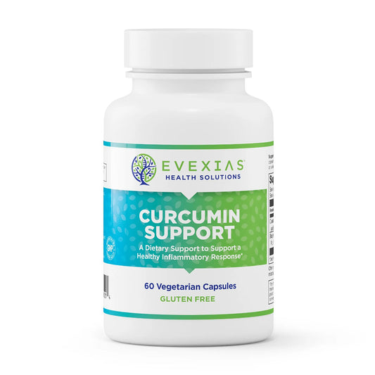 evexias health curcumin support bottle front label