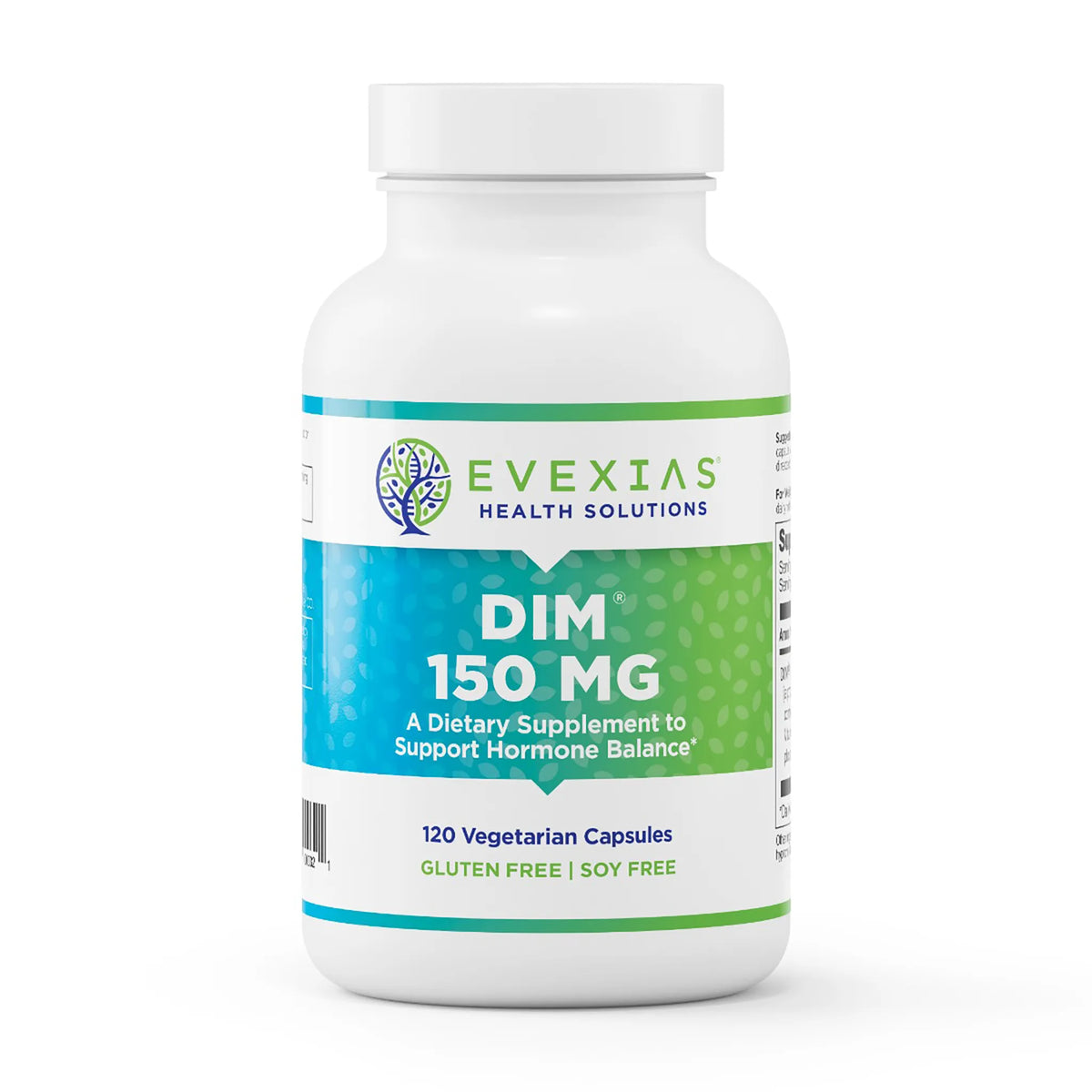 evexias health dim 150 120 capsules bottle front label