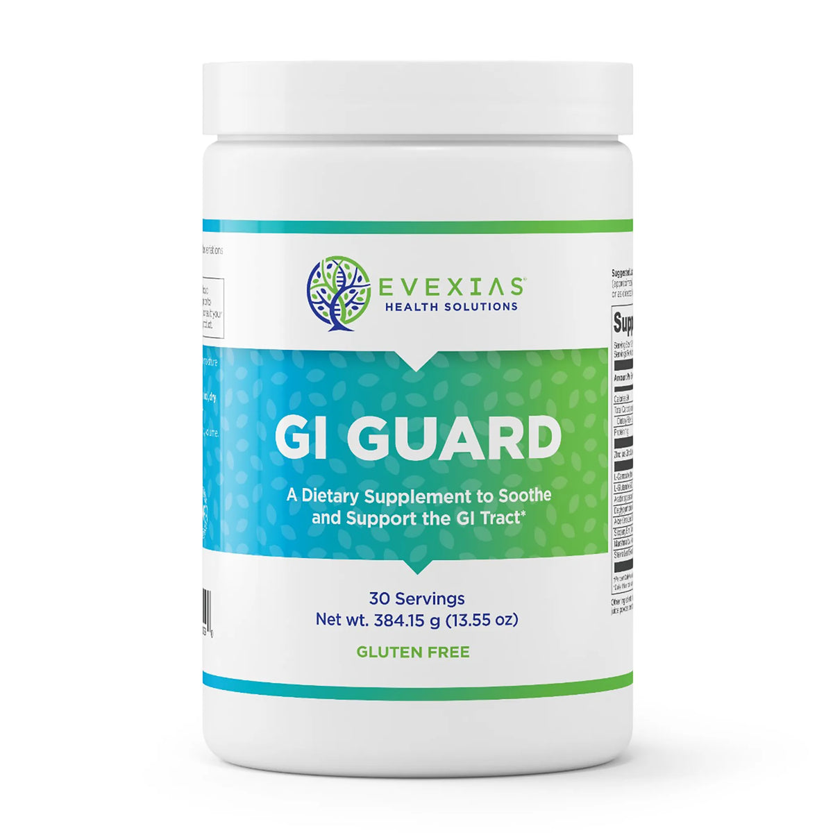 evexias health gi guard bottle front label