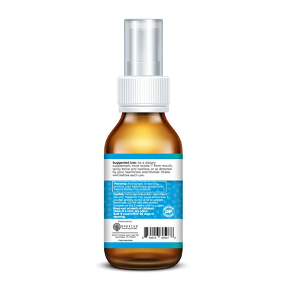 evexias health melatonin spray bottle information label