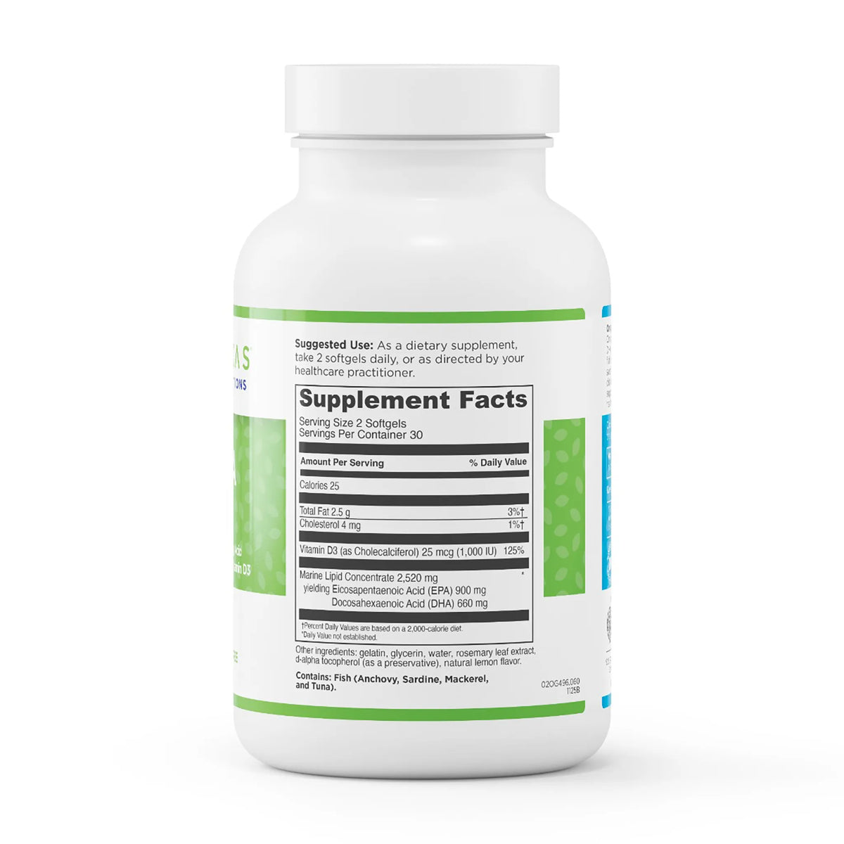 evexias health omega plus supplement ingredients label bottle
