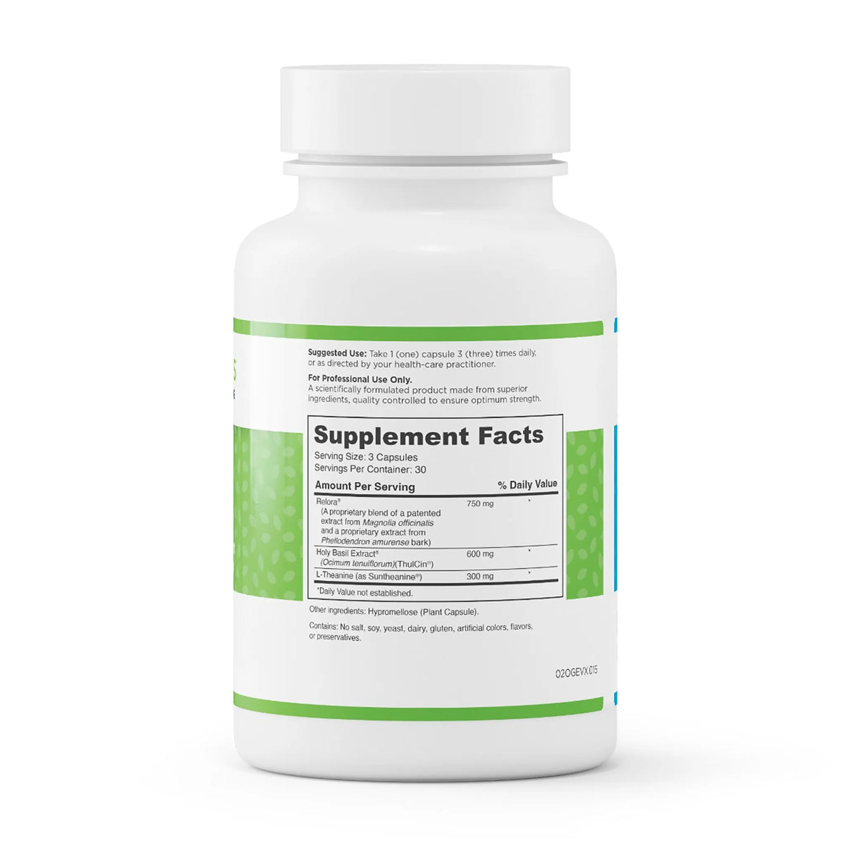 evexias health quicalm ingredient supplement facts label