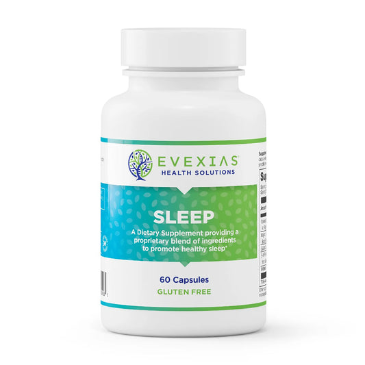 evexias health sleep bottle front label