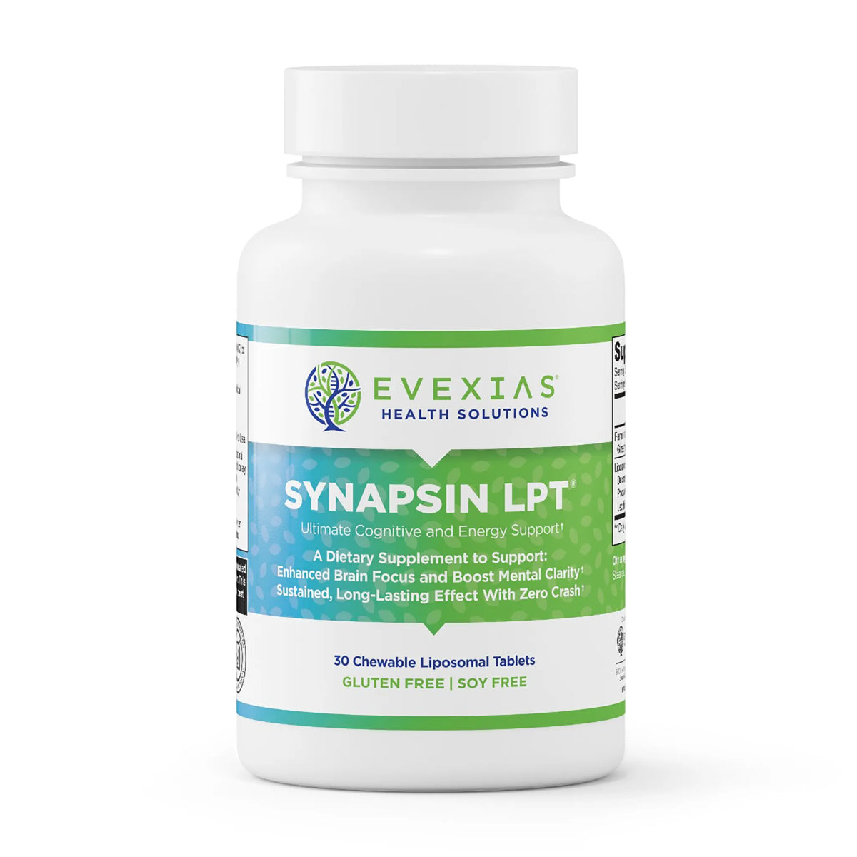 evexias health synapsin lpt bottle front label