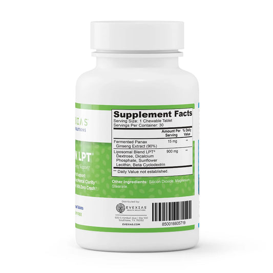 evexias health synapsin lpt bottle ingredients supplement facts label