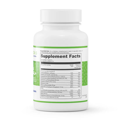 evexias health ultra prenatal+ bottle supplement facts ingredients label