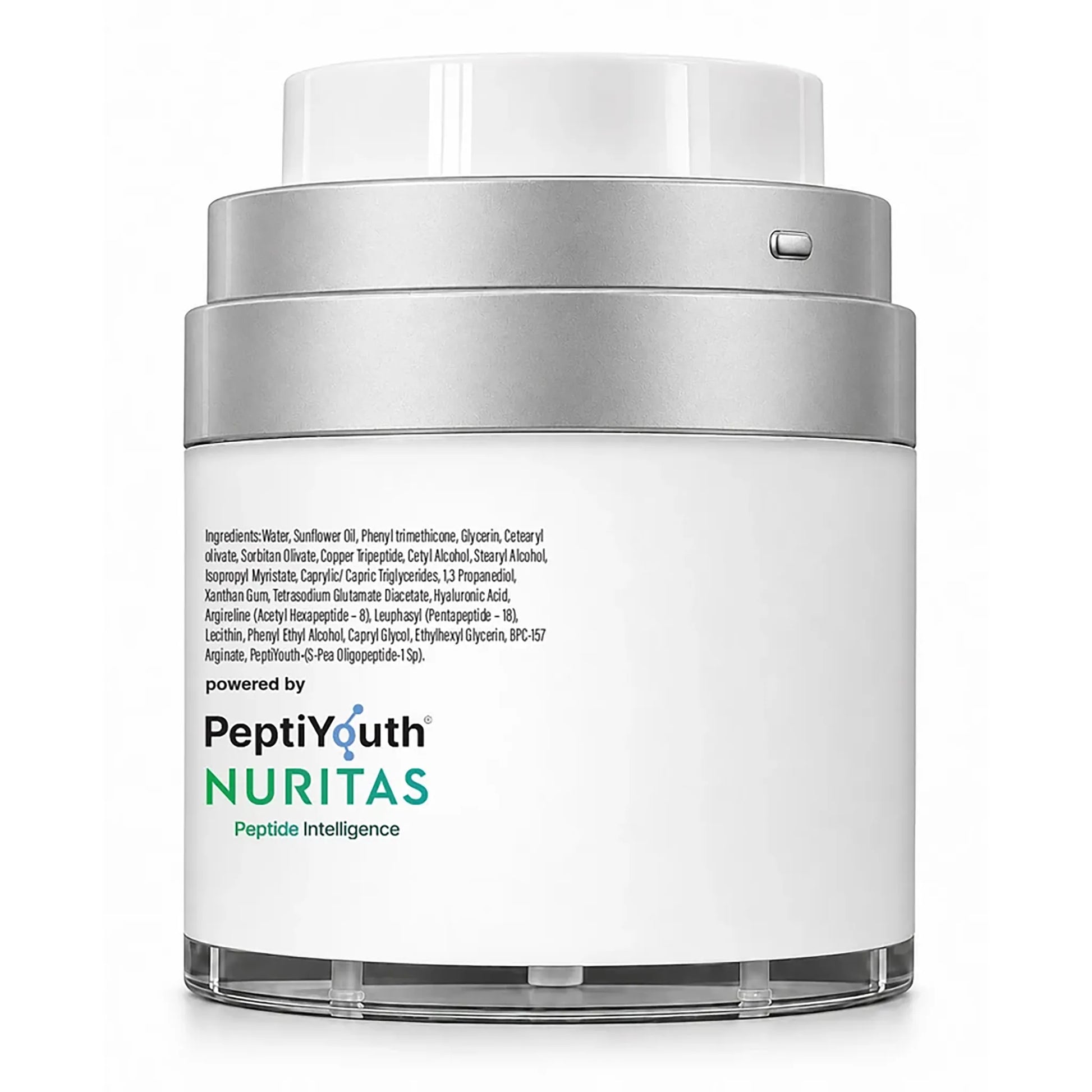 FACEgevity by Healthgevity ingredients label