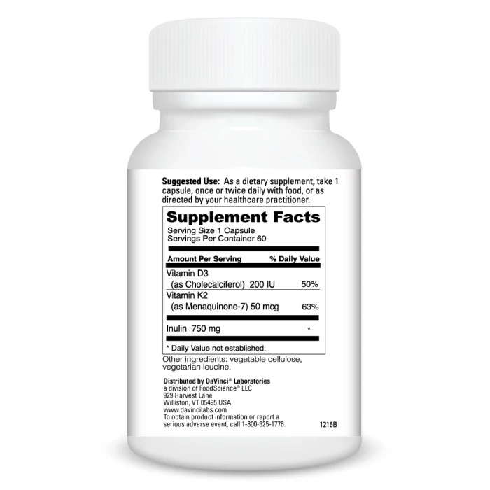 Vitamin K2 Plus (60) By DaVinci Labs