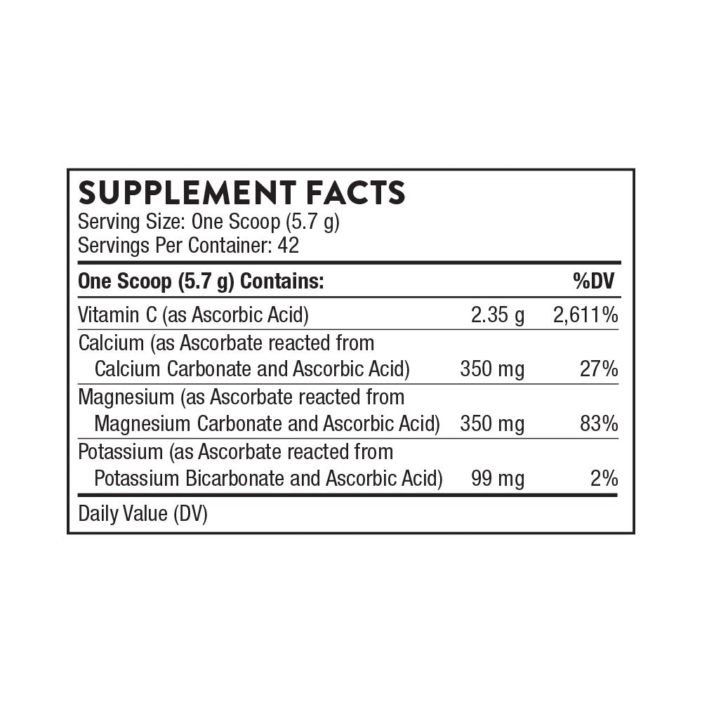 High Potency Vitamin C (formerly Buffered C Powder) By Thorne
