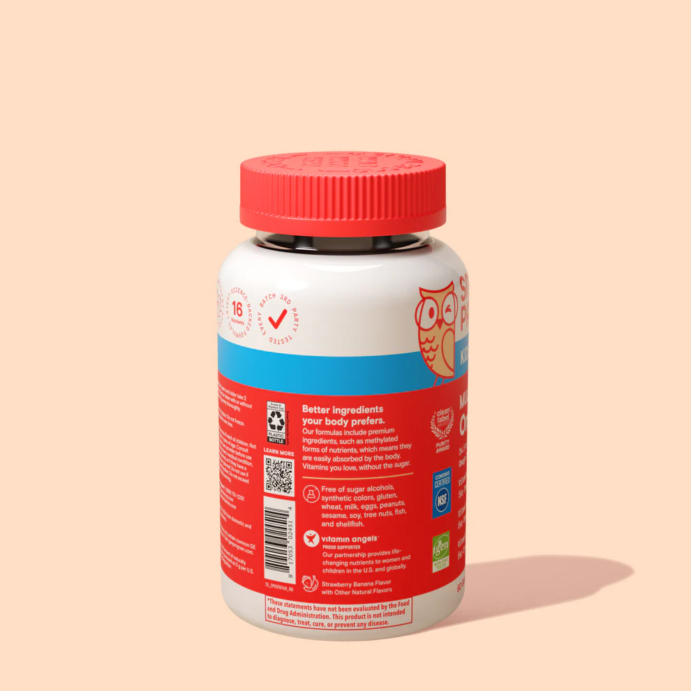 Kids Zero Sugar Multi & Omegas by Smarty Pants
