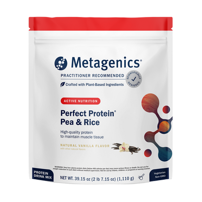 Perfect Protein® Powder - Vegan Pea and Rice Protein, Vanilla By Metagenics