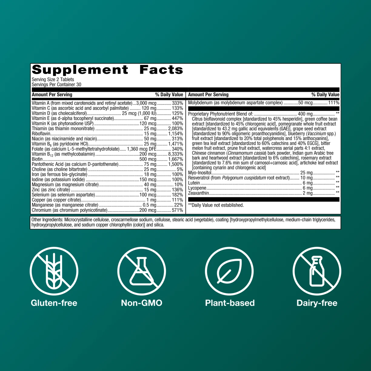 PhytoMulti® Multivitamin with Iron By Metagenics