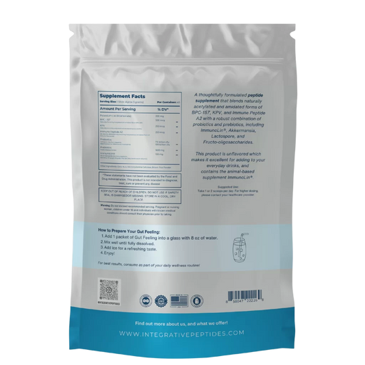 Gut Feeling™ Travel Sachets – Unflavored by Integrative Peptides