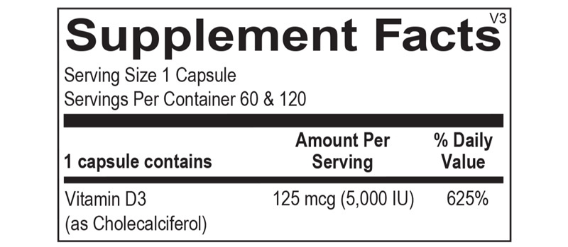 Vitamin D 5,000 IU by Ortho Molecular