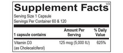 Vitamin D 5,000 IU by Ortho Molecular