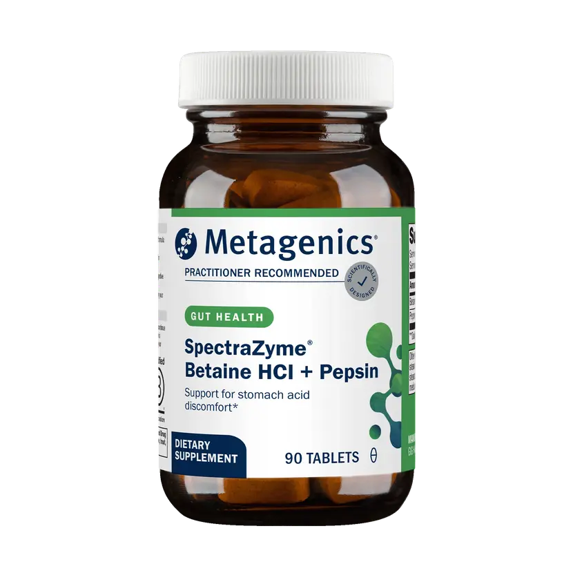 SpectraZyme® Betaine HCI + Pepsin By Metagenics