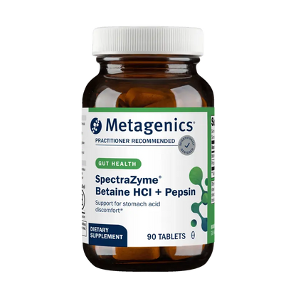 SpectraZyme® Betaine HCI + Pepsin By Metagenics
