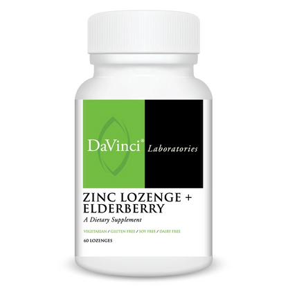 Zinc Lozenge + Elderberry (60) By DaVinci Labs