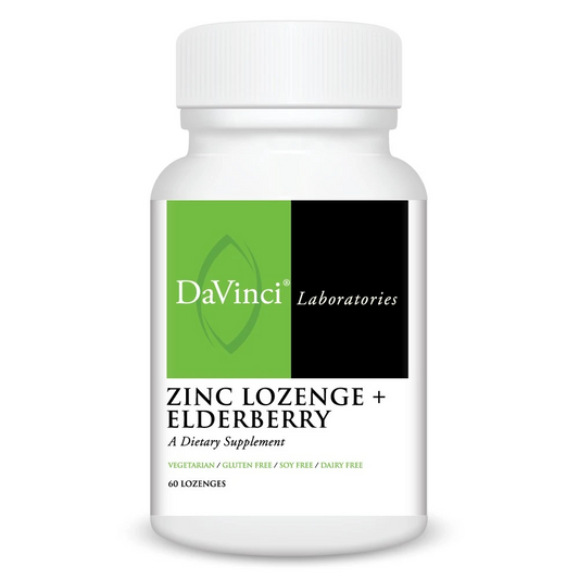 Zinc Lozenge + Elderberry (60) By DaVinci Labs