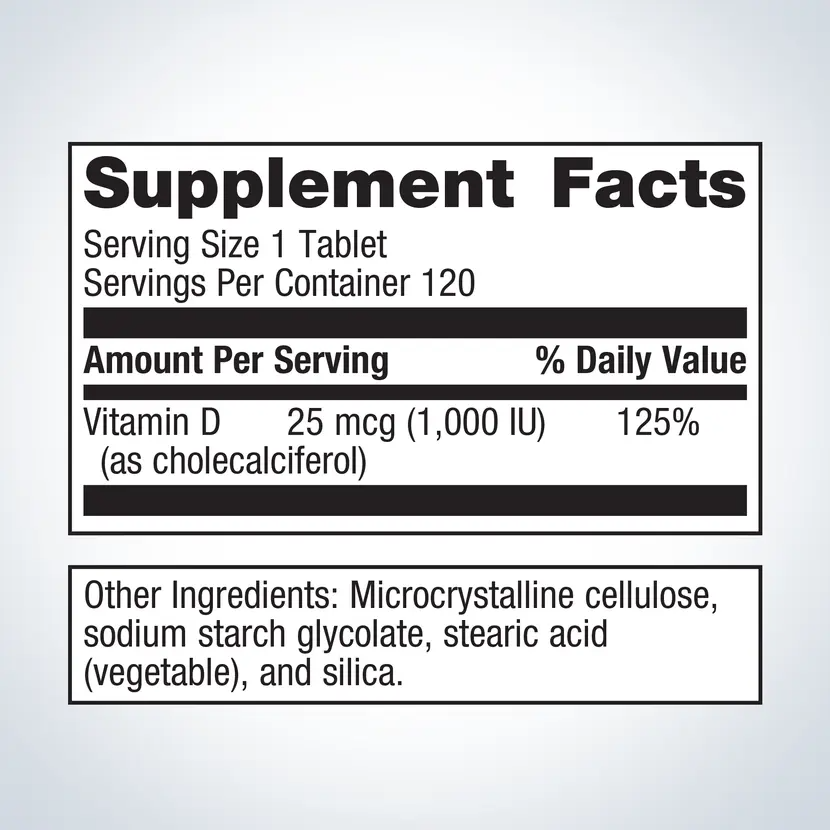 Vitamin D3 1000 By Metagenics