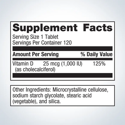 Vitamin D3 1000 By Metagenics
