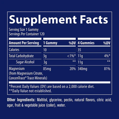 Magnesium Gummies (Sugar Free) by Trace Minerals