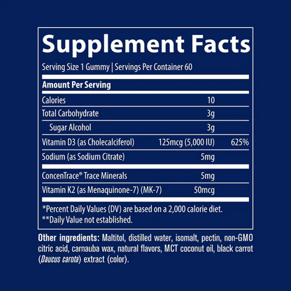 Vitamin D3 + K2 by Trace Minerals