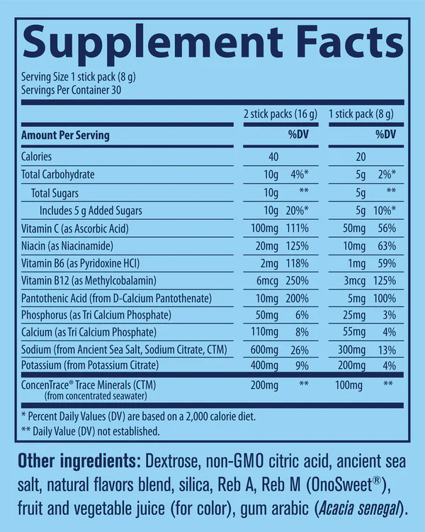 Hydro Pak Sport Stick Packs by Trace Minerals
