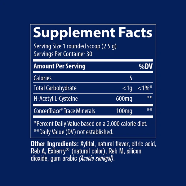 N-Acetyl L-Cysteine - NAC Amino Acid Powder Supplement by Trace Minerals