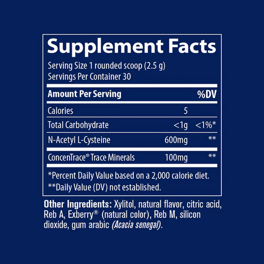 N-Acetyl L-Cysteine - NAC Amino Acid Powder Supplement by Trace Minerals