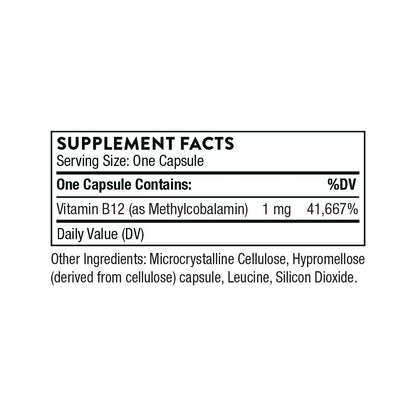 Vitamin B12 – 60 Capsules by Thorne