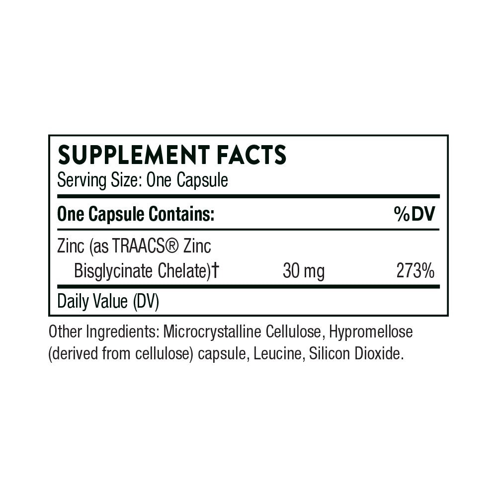 Zinc Bisglycinate 30 mg By Thorne