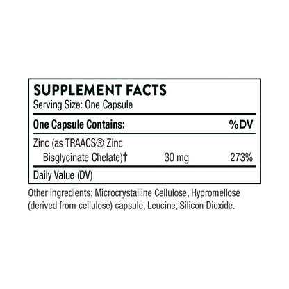 Zinc Bisglycinate 30 mg By Thorne