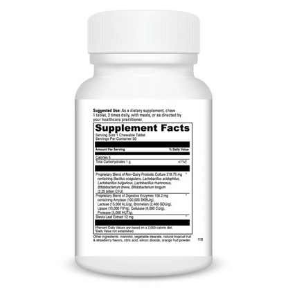 imgi_8_020052eaDigestive Enzymes Chewable with Prebiotics + Probiotics Orange Flavor SF