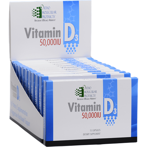 Vitamin D3 50,000 IU 10 Packs (15CT Per Pack) by Ortho Molecular