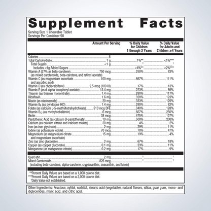 Multigenics® Chewable Multivitamin By Metagenics