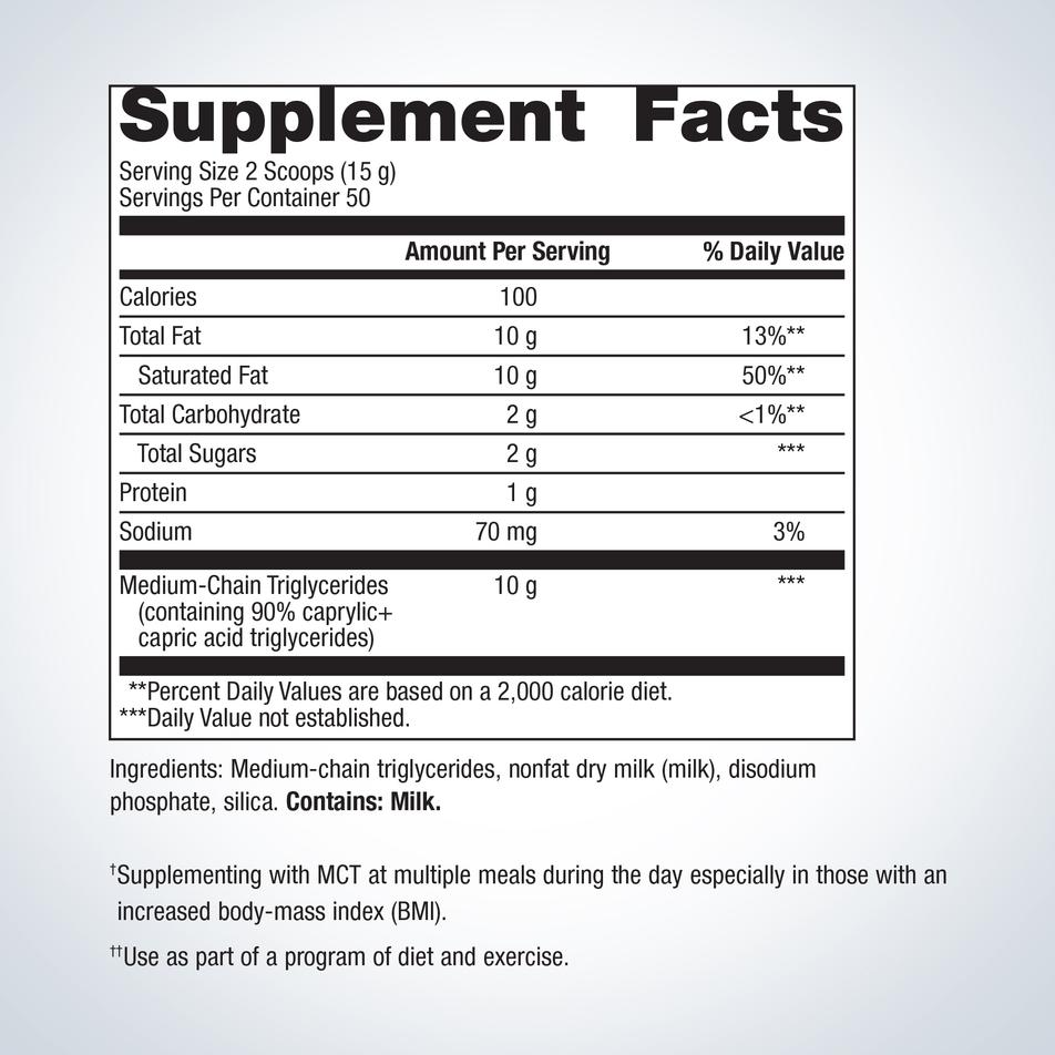 MCT Powder By Metagenics