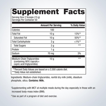 MCT Powder By Metagenics