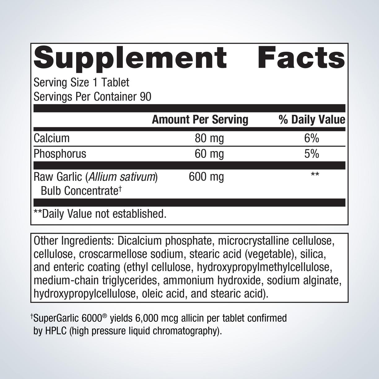 SuperGarlic 6000® By Metagenics